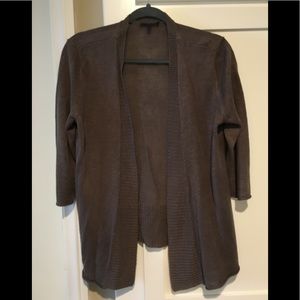 Eileen Fisher Brown Open Front Cardigan Size Small